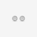 Halo Lab diamond stud earrings Dubai
